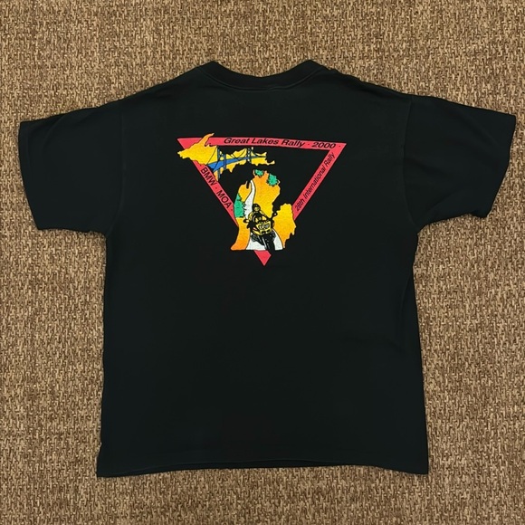 Vintage BMW Motorcycle Owners of America Rally Tee - Picture 1 of 9